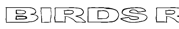 Birds Requiem font preview